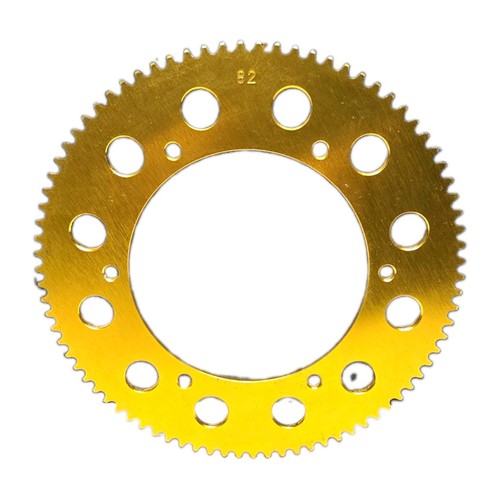 82t gold alloy kart sprocket - gold,