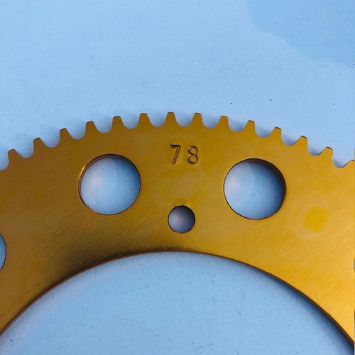 78t alloy gold kart sprocket - 78t,