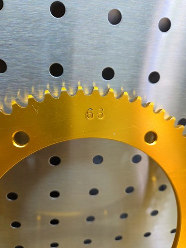 66t gold alloy kart sprocket - kart,